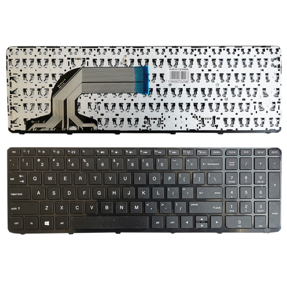 Keyboard HP 250: G2, G3; 255: G2, G3; 256: G2, G3. With frame